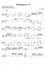 Polonaise no. 9 - M.K. Oginski, transcription for guitar by J.K. Mertz - edition by P. Steidl - A. Galuza
